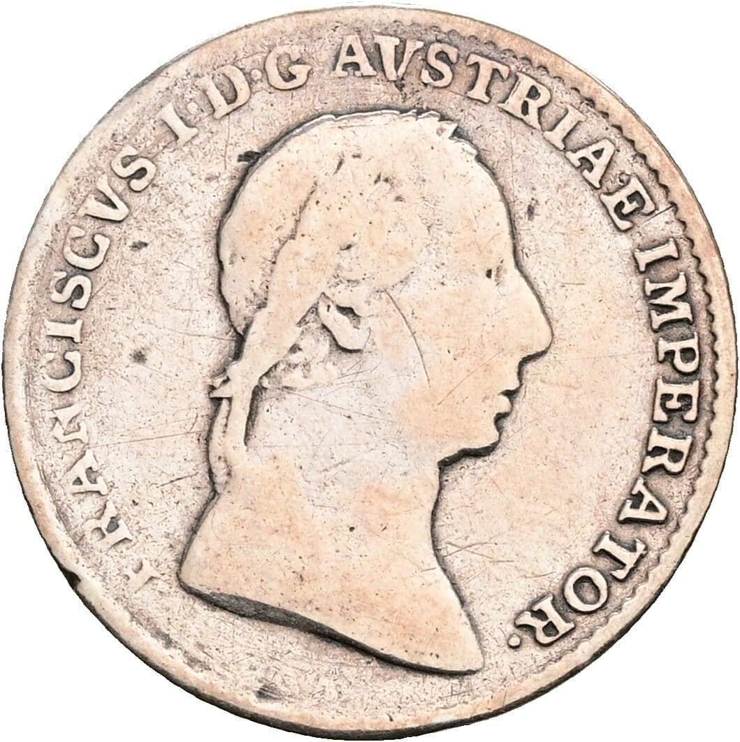 1/2 Lira Franz II.(I.) 1792-1835 1822 M – Vorderseite