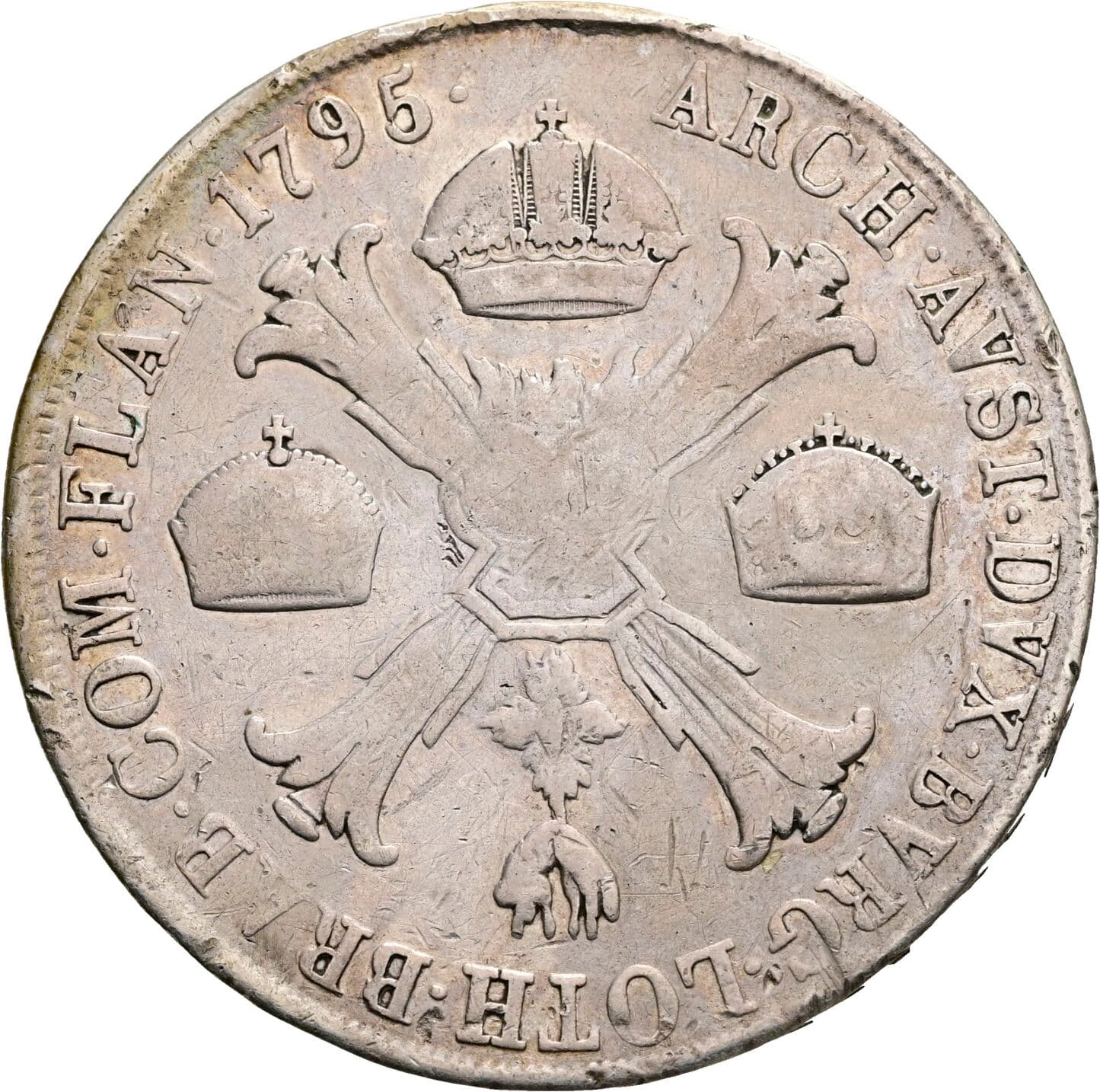 Kronentaler Franz II. (I). 1792-1835 1795 M – Rückseite