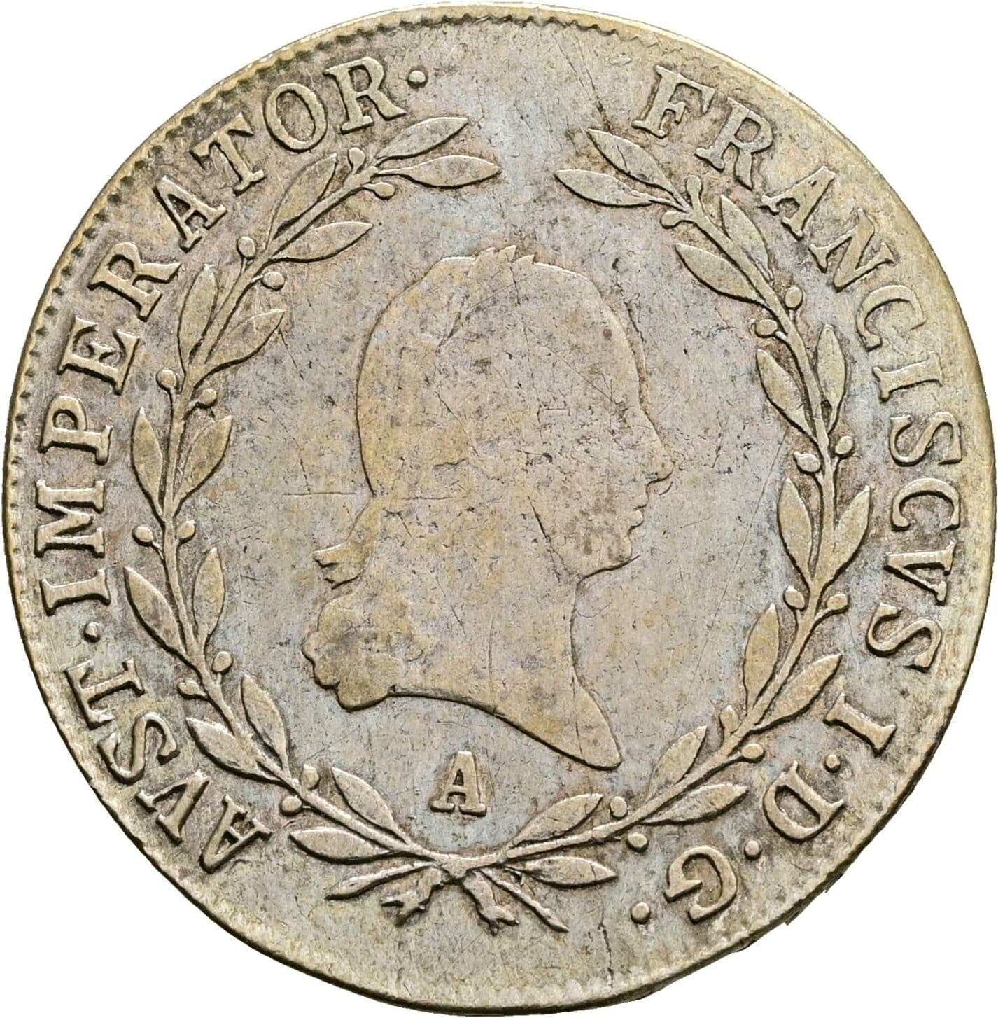 20 Kreuzer Franz II.(I.) 1792-1835 1810 A, Wien – Vorderseite