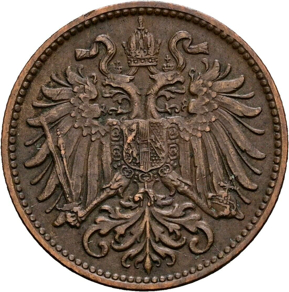 2 Heller Franz Joseph I. 1848-1916 1903 – Rückseite