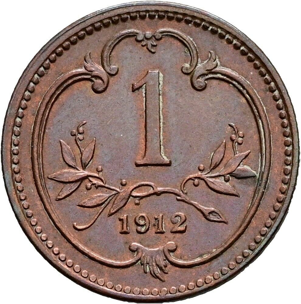 1 Heller Franz Joseph I. 1848-1916 1912 – Vorderseite
