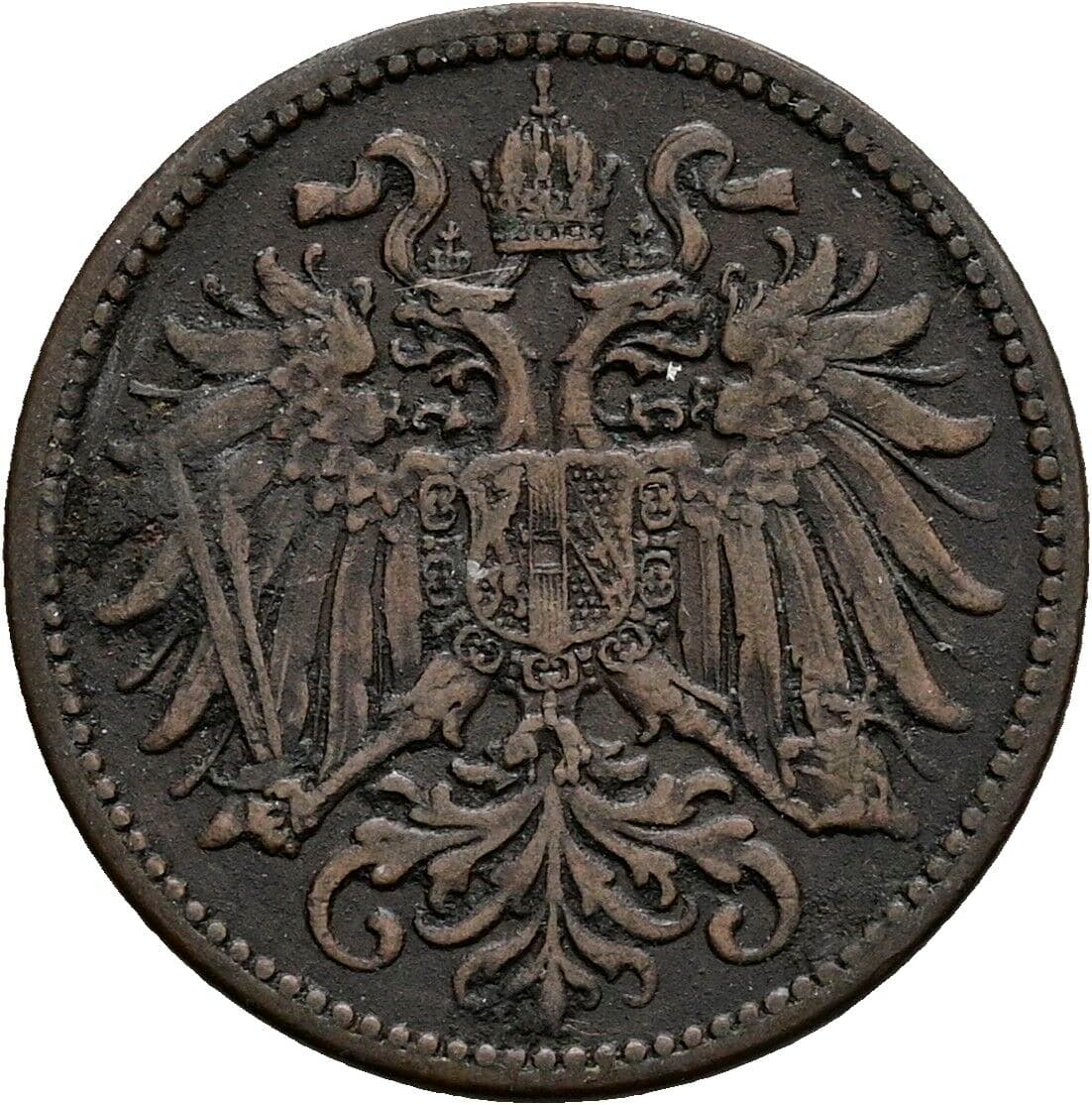 2 Heller Franz Joseph I. 1848-1916 1913 – Rückseite