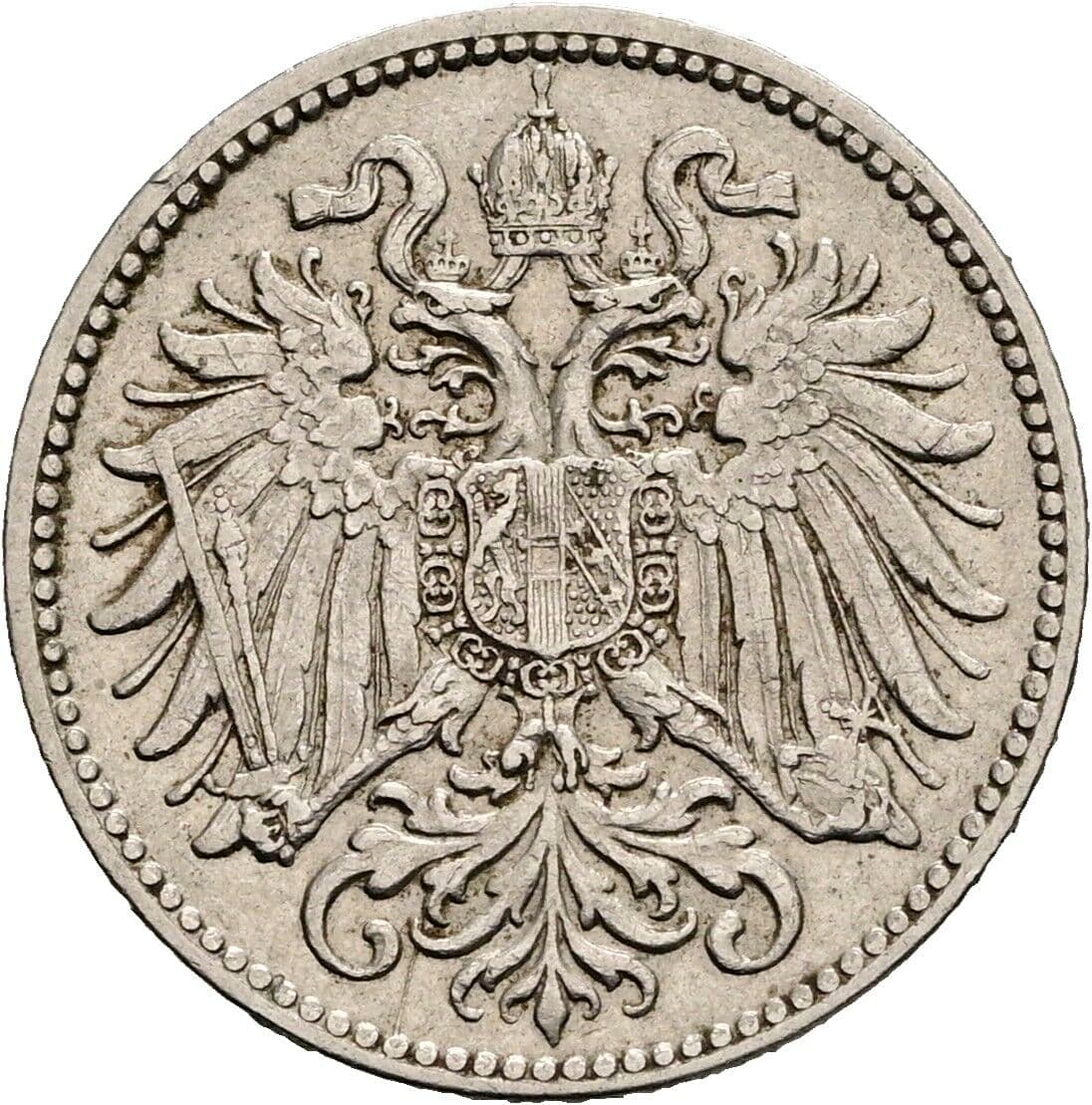 10 Heller Franz Joseph I. 1848-1916 1909 – Rückseite