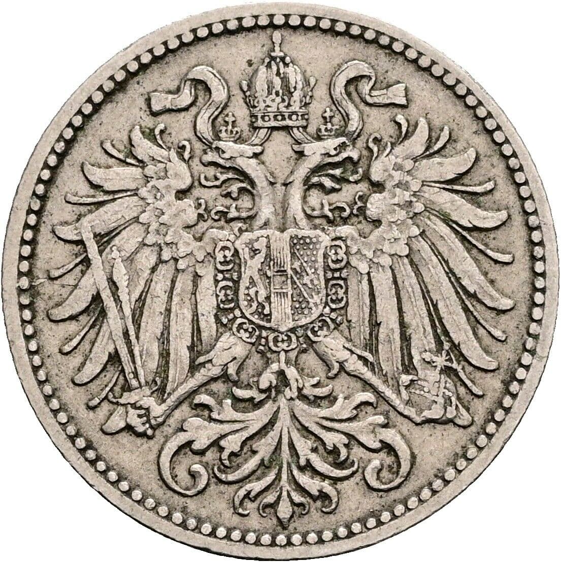 10 Heller Franz Joseph I. 1848-1916 1895 – Rückseite