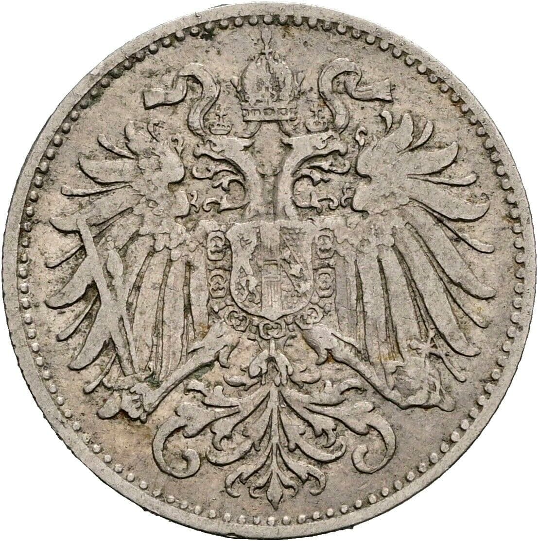 10 Heller Franz Joseph I. 1848-1916 1895 – Rückseite