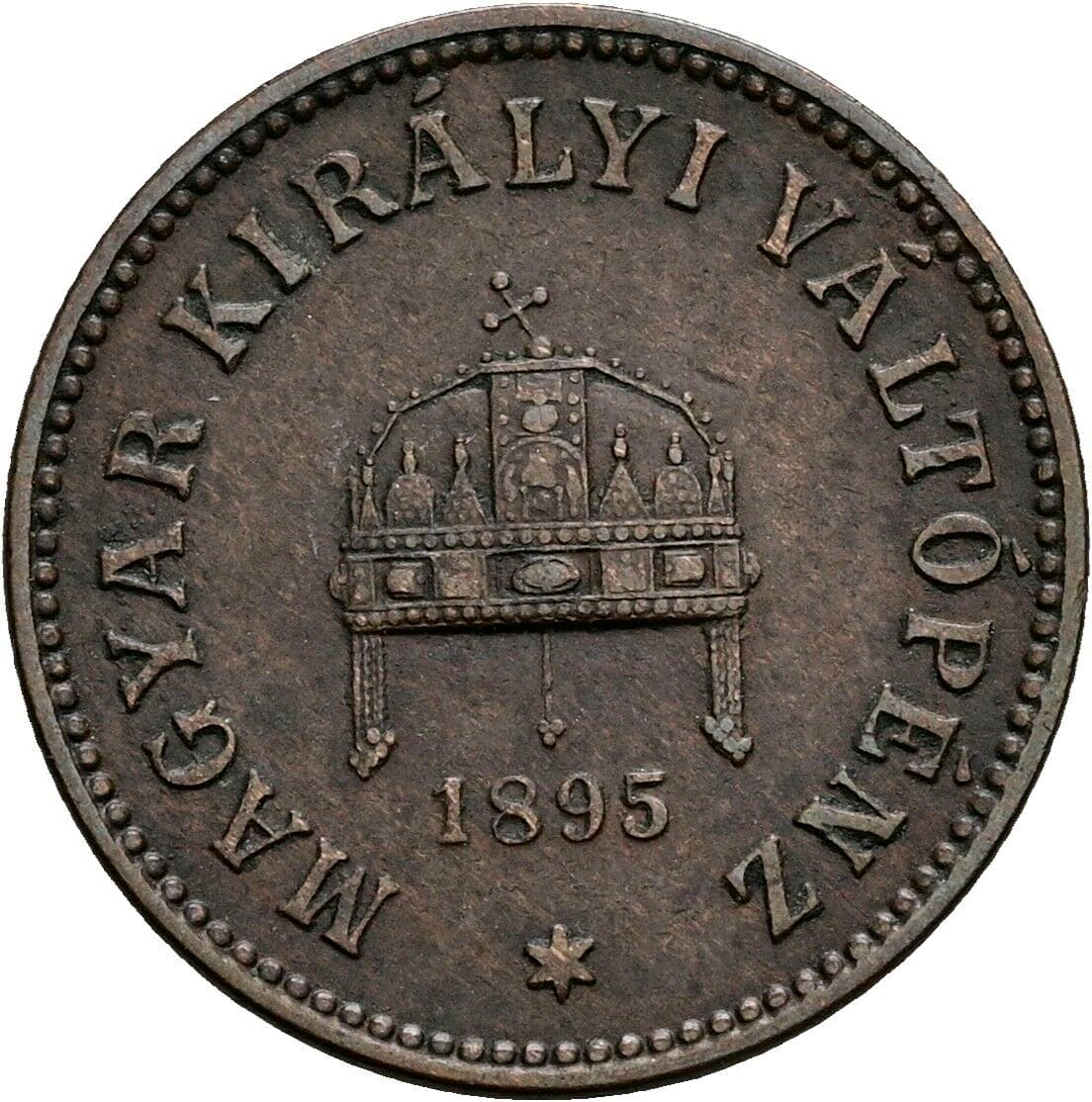 2 Filler Franz Joseph I. 1848-1916 1895 KB, Kremnitz – Rückseite