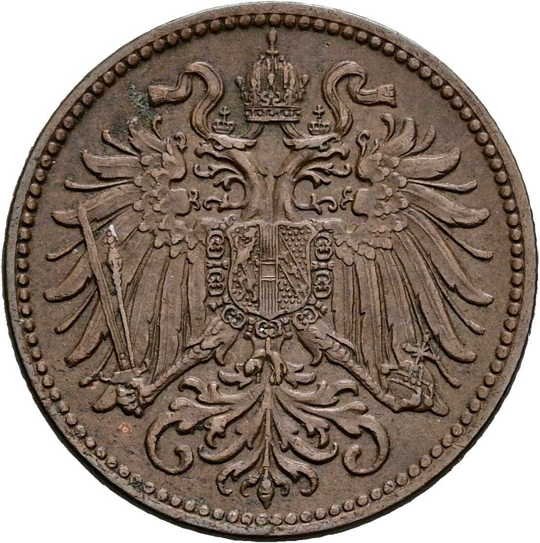 2 Heller Franz Joseph I. 1848-1916 1914 – Rückseite