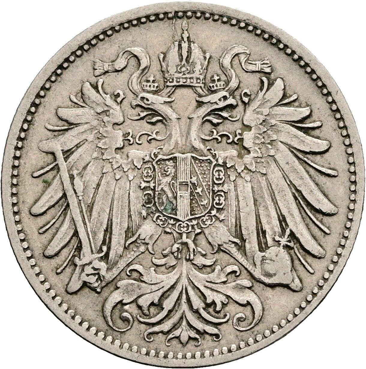 20 Heller Franz Joseph I. 1848-1916 1893 – Rückseite