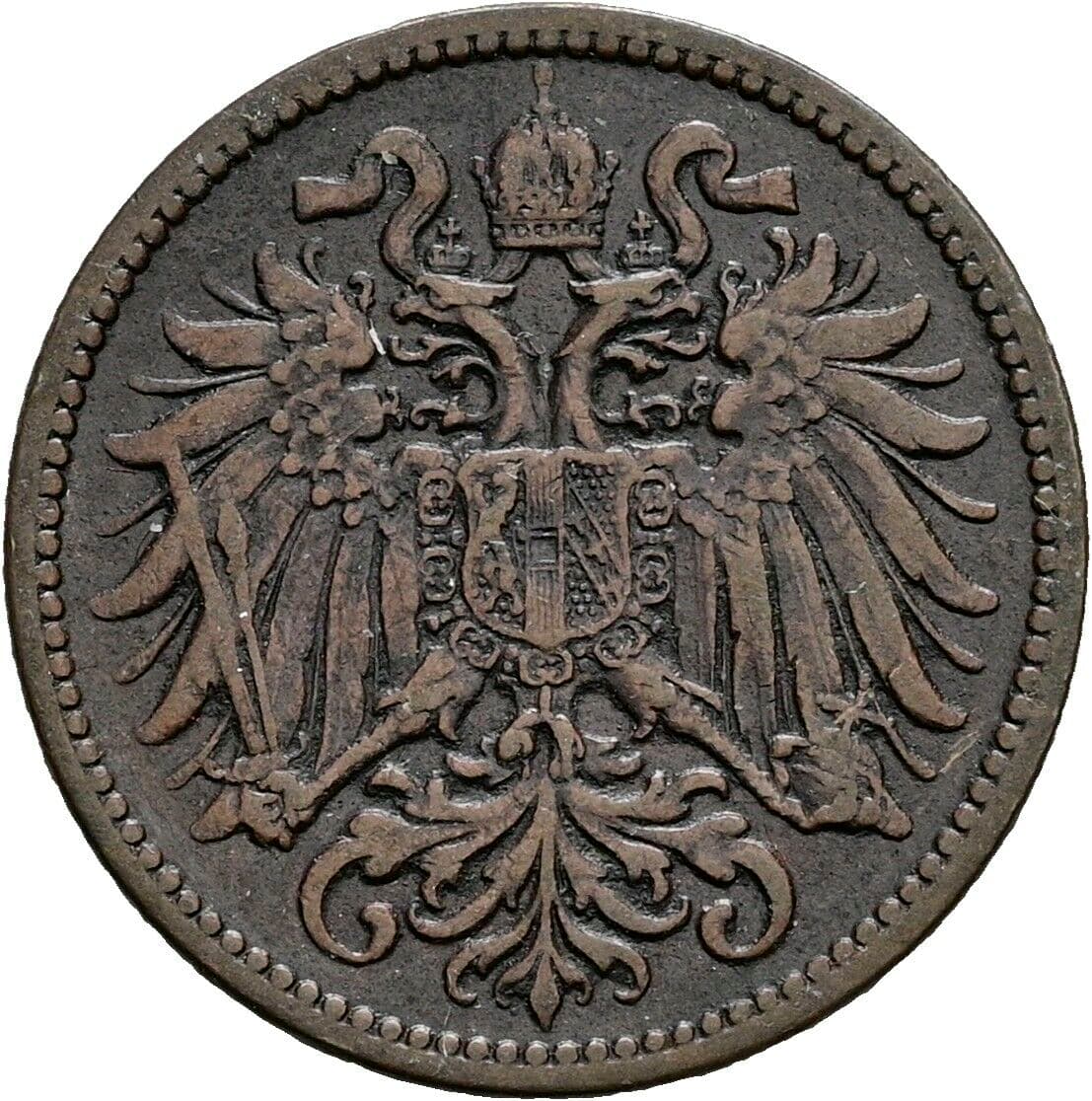 2 Heller Franz Joseph I. 1848-1916 1911 – Rückseite