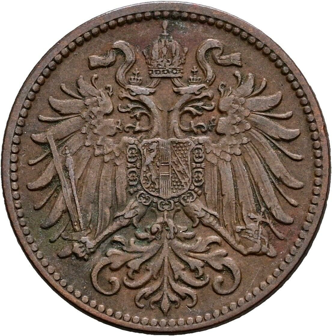 2 Heller Franz Joseph I. 1848-1916 1907 – Rückseite