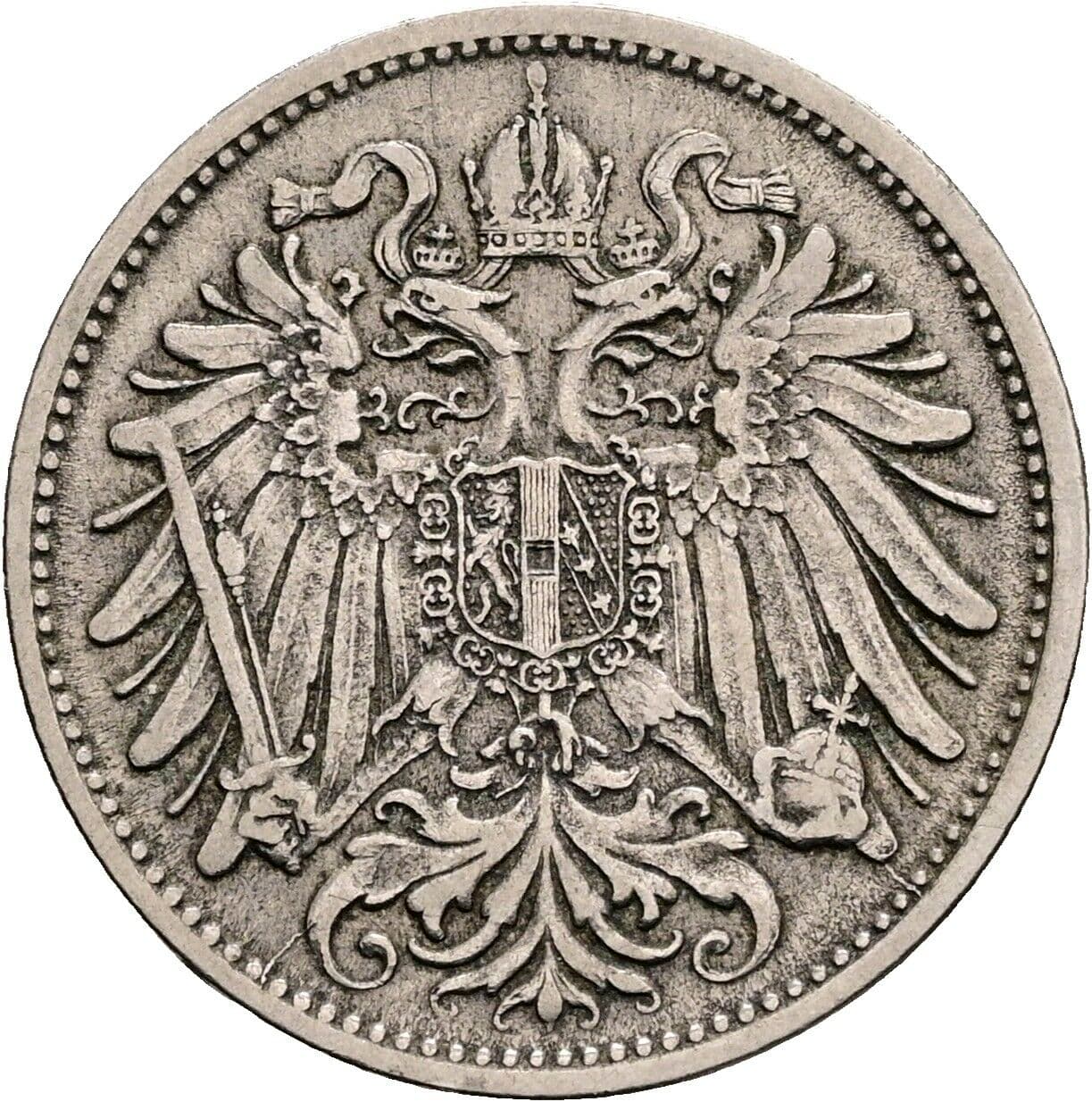 20 Heller Franz Joseph I. 1848-1916 1895 – Rückseite