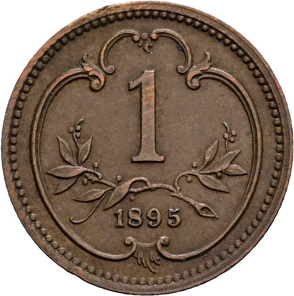 1 Heller Franz Joseph I. 1848-1916 1895 – Vorderseite