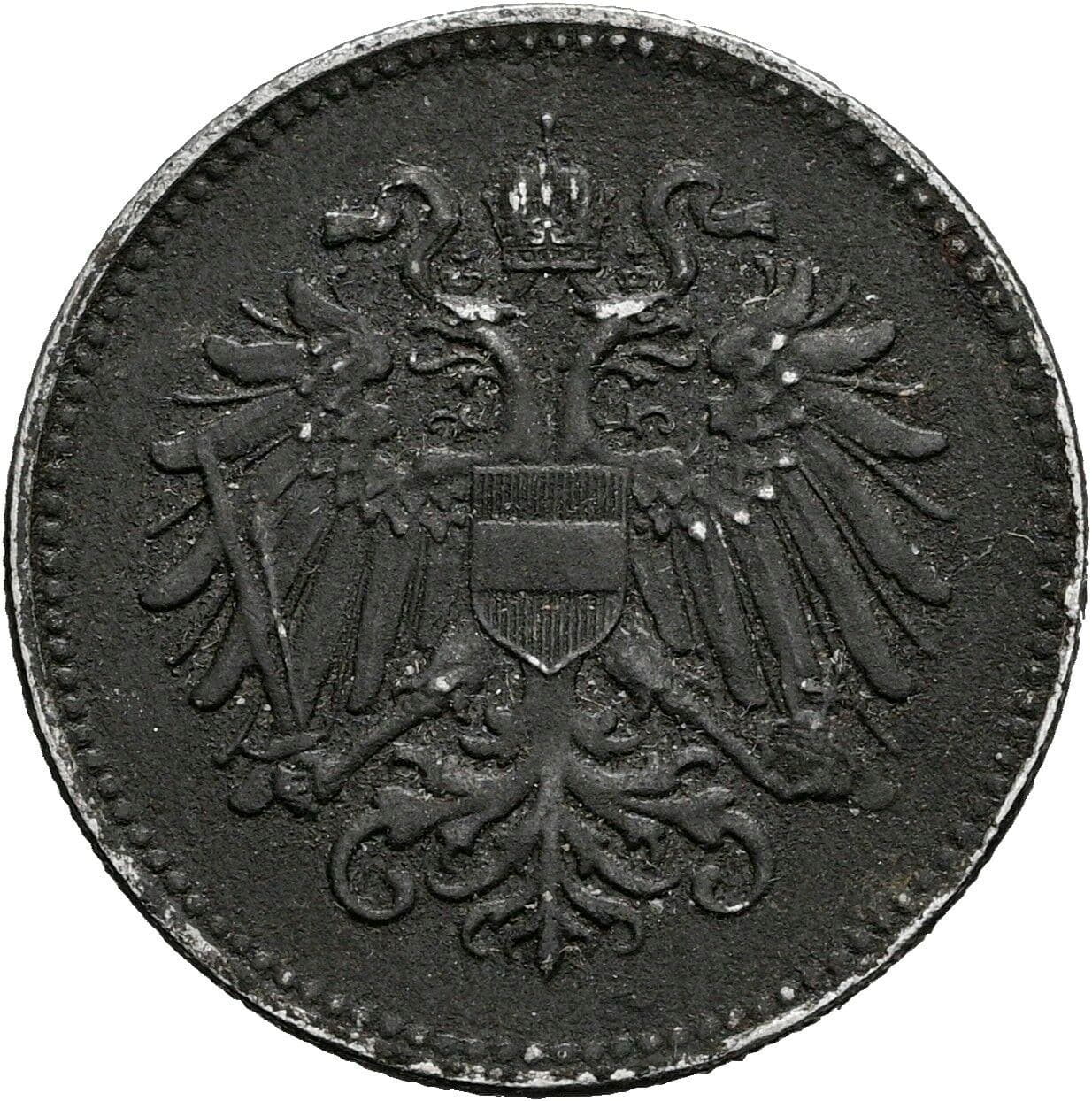 20 Heller Karl I., 1916-1918 1918 – Rückseite