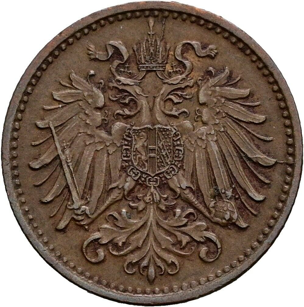 1 Heller Franz Joseph I. 1848-1916 1895 – Rückseite