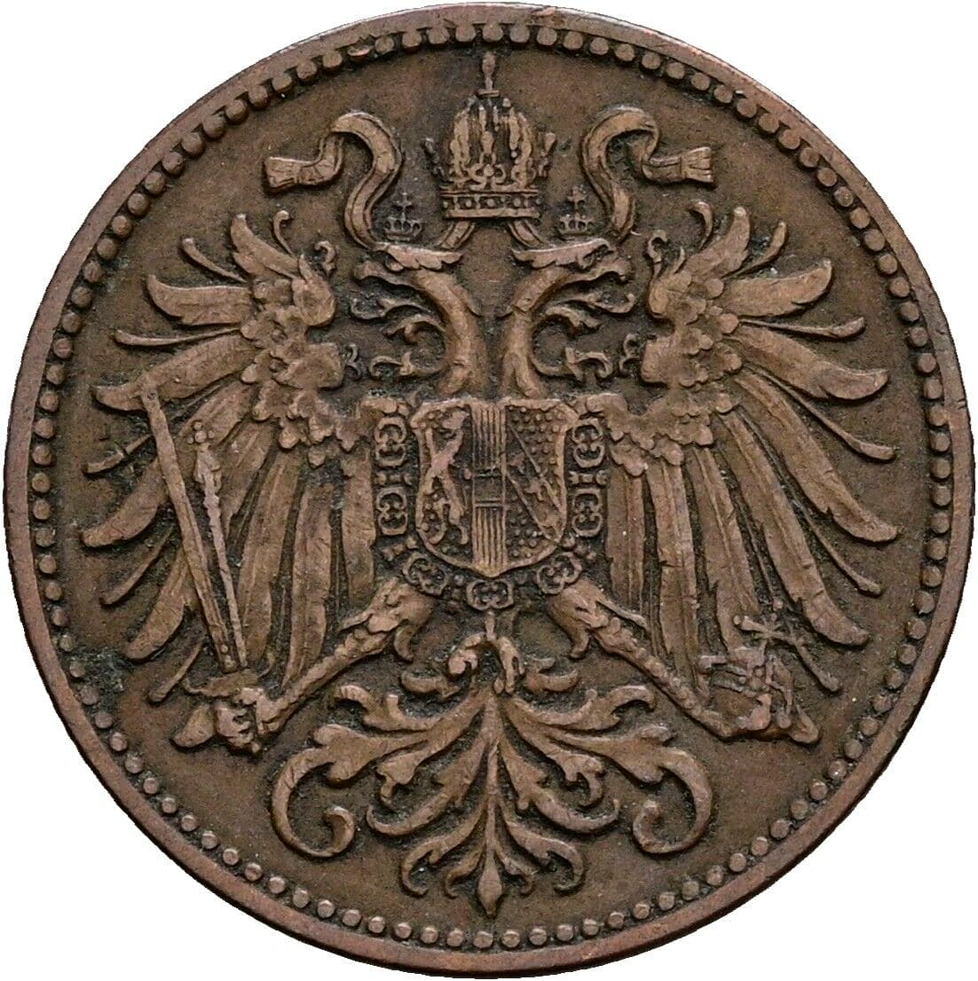 2 Heller Franz Joseph I. 1848-1916 1903 – Rückseite