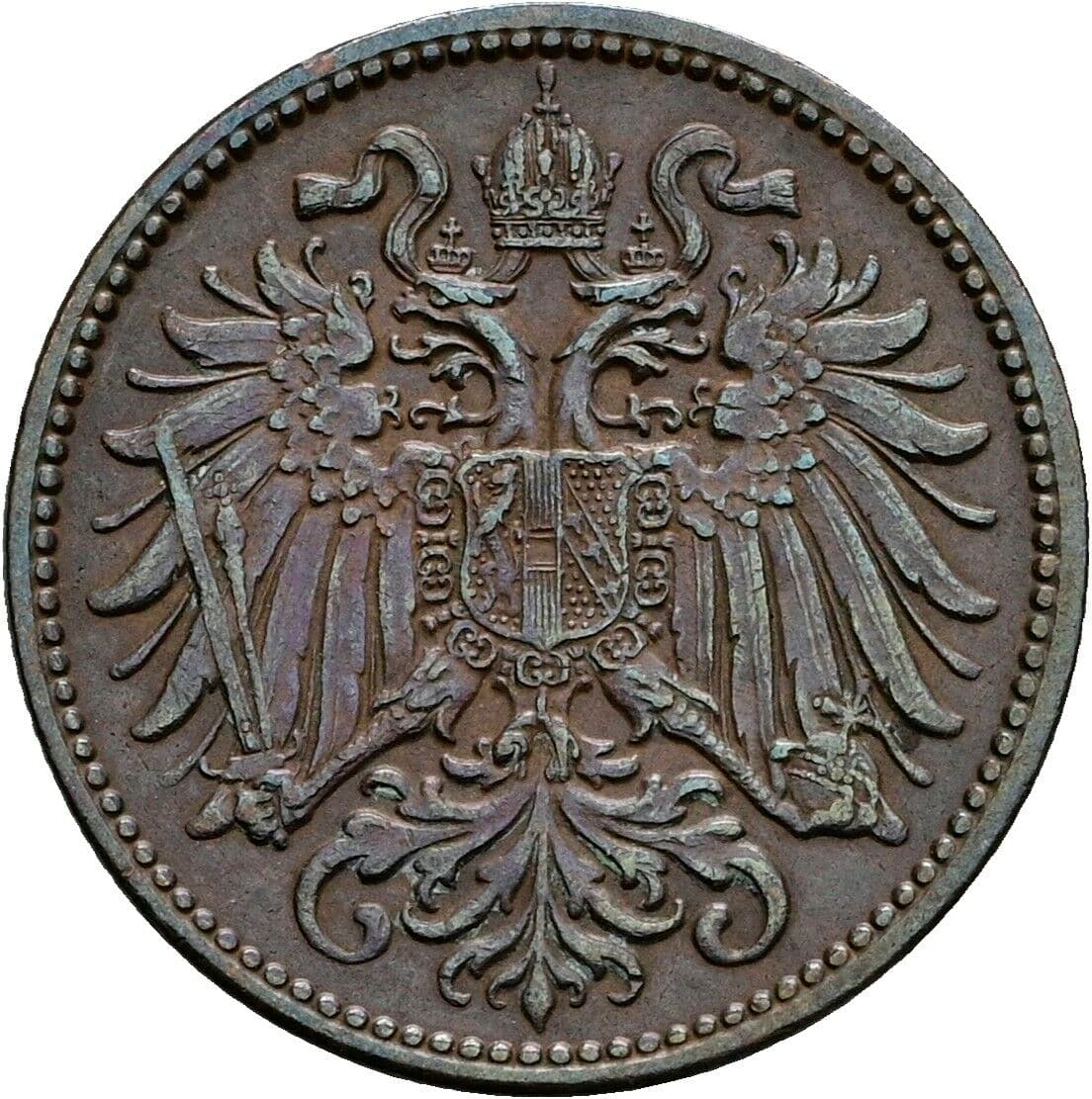 2 Heller Franz Joseph I. 1848-1916 1914 – Rückseite