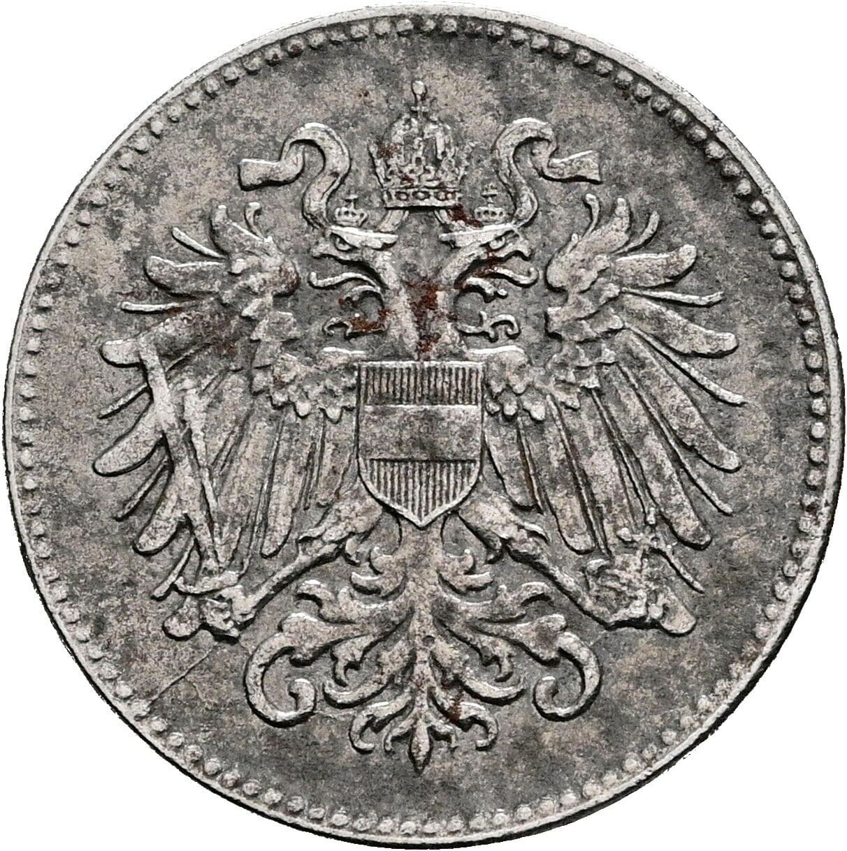 20 Heller Franz Joseph I. 1848-1916 1916 – Rückseite