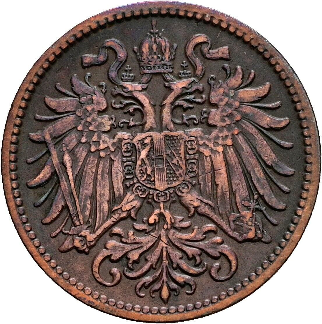 2 Heller Franz Joseph I. 1848-1916 1913 – Rückseite