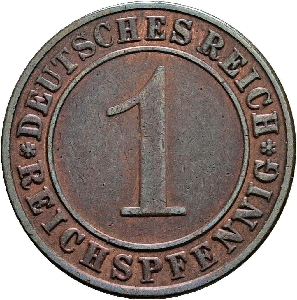 1 Reichspfennig 1936 A – Vorderseite