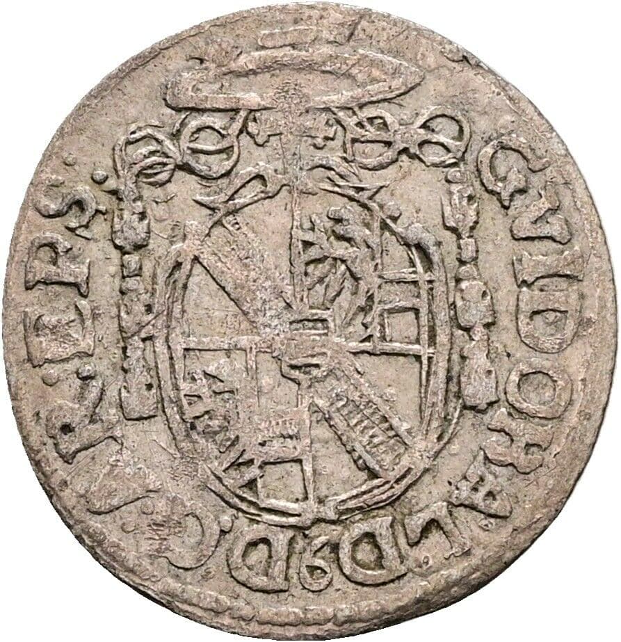 Kreuzer Guidobald Graf Thun Hohenstein 1654-1668 1655 – Rückseite