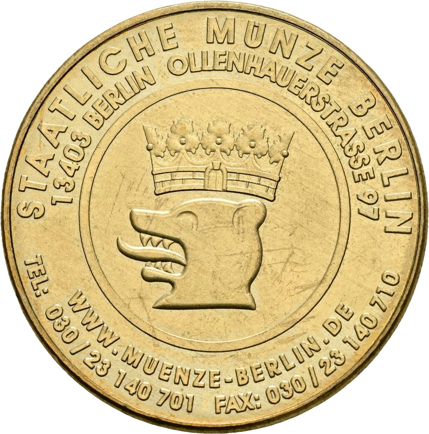 Medaille auf die staatliche Münze Berlin