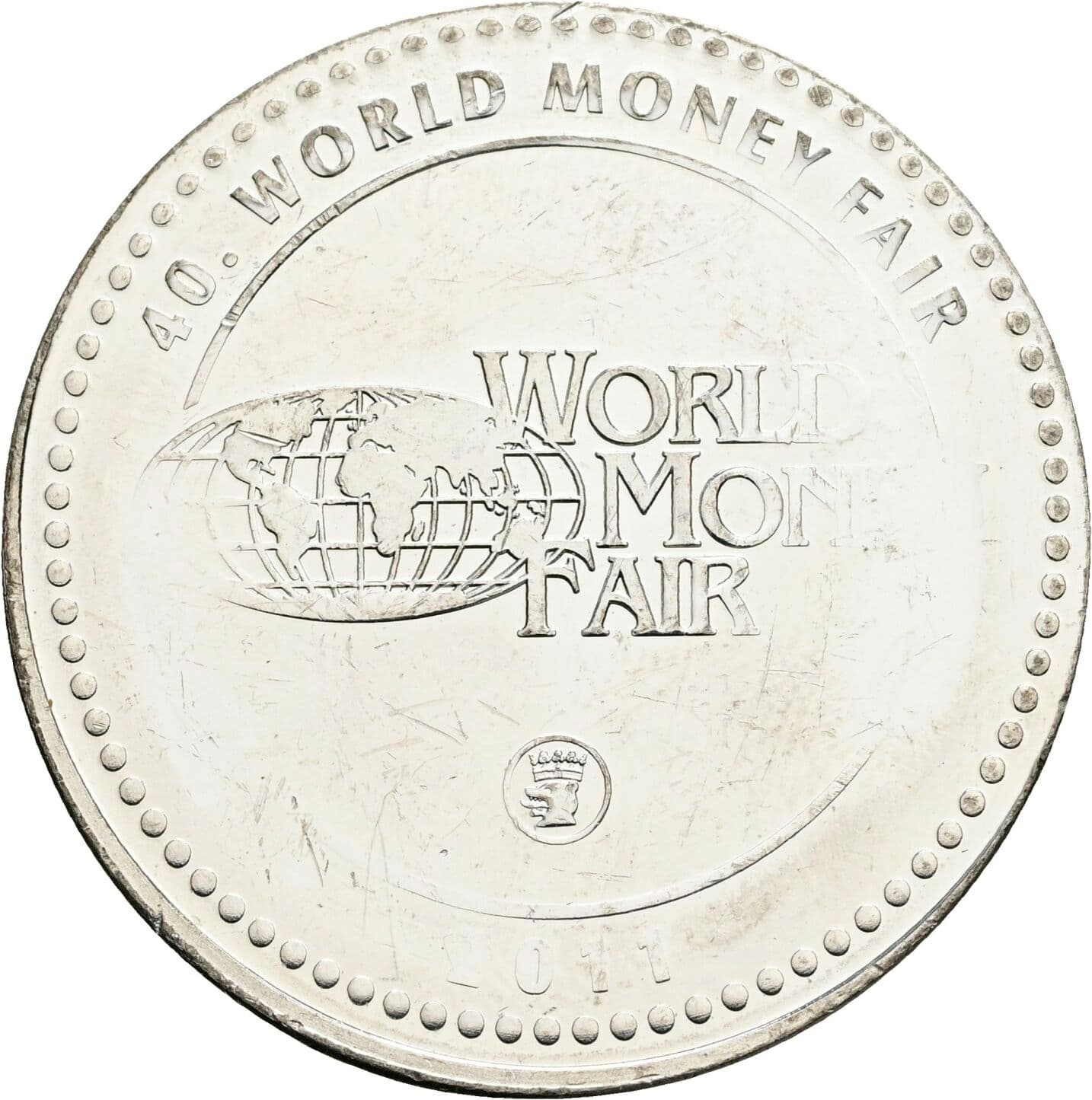 Medaille auf die 40. World Money Fair
