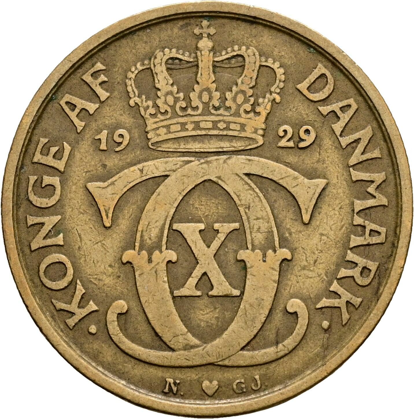1 Krone 1929 – Rückseite