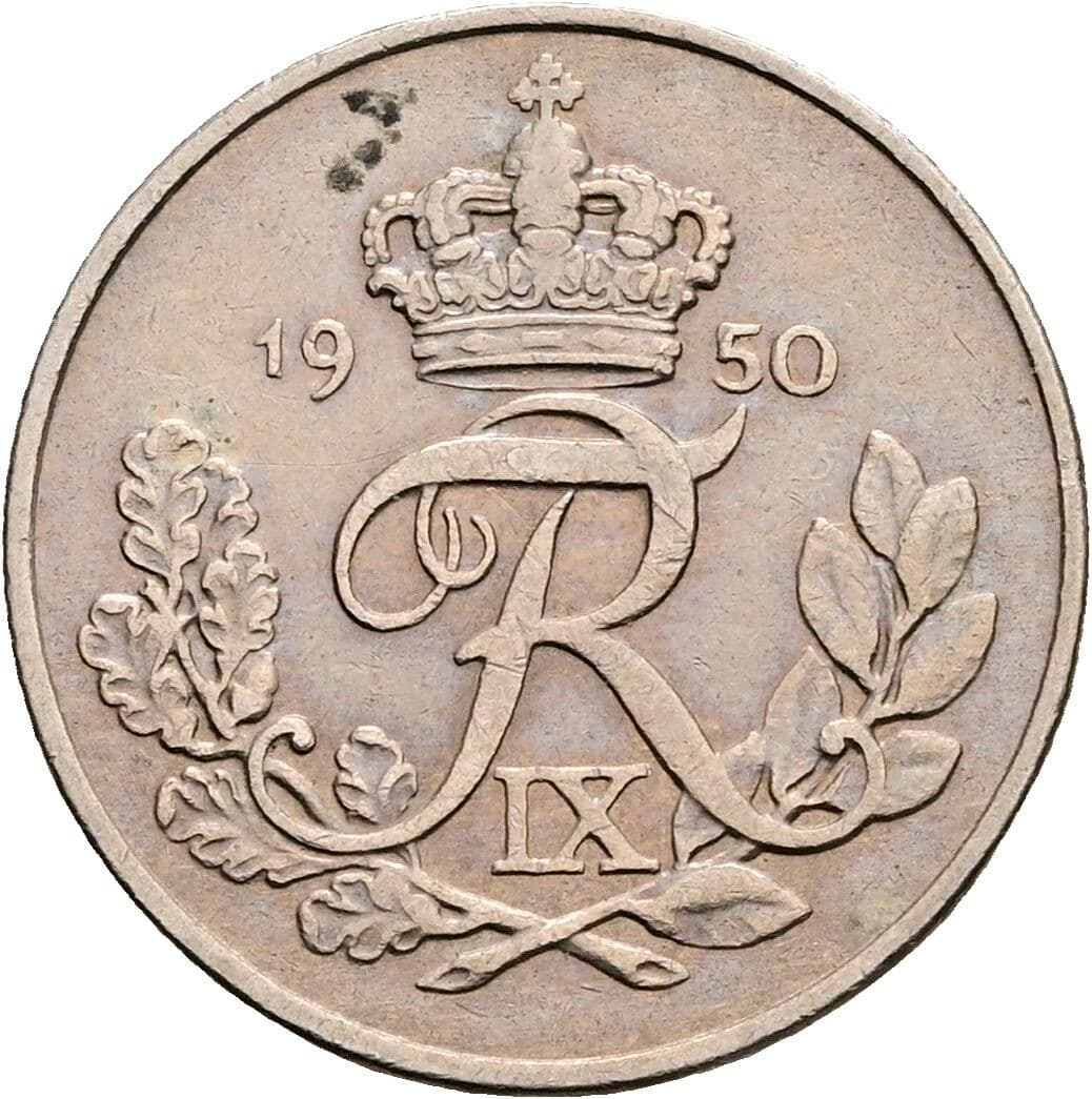 10 Öre 1950 – Rückseite