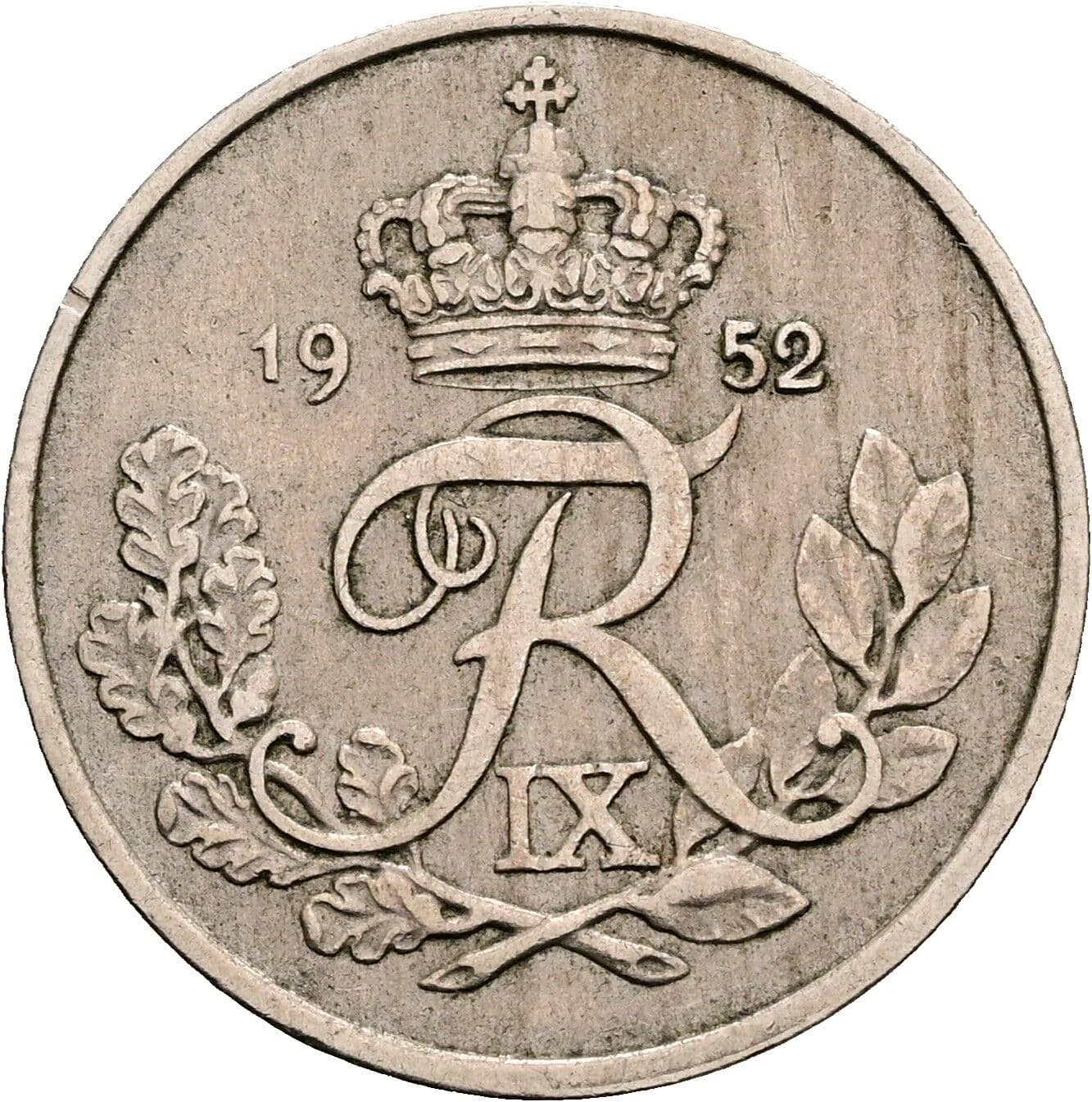 25 Öre 1952 – Rückseite