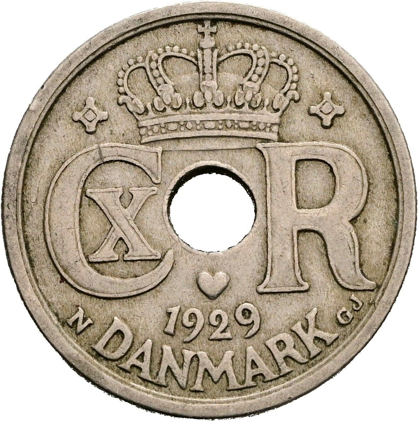 25 Öre 1929 – Rückseite