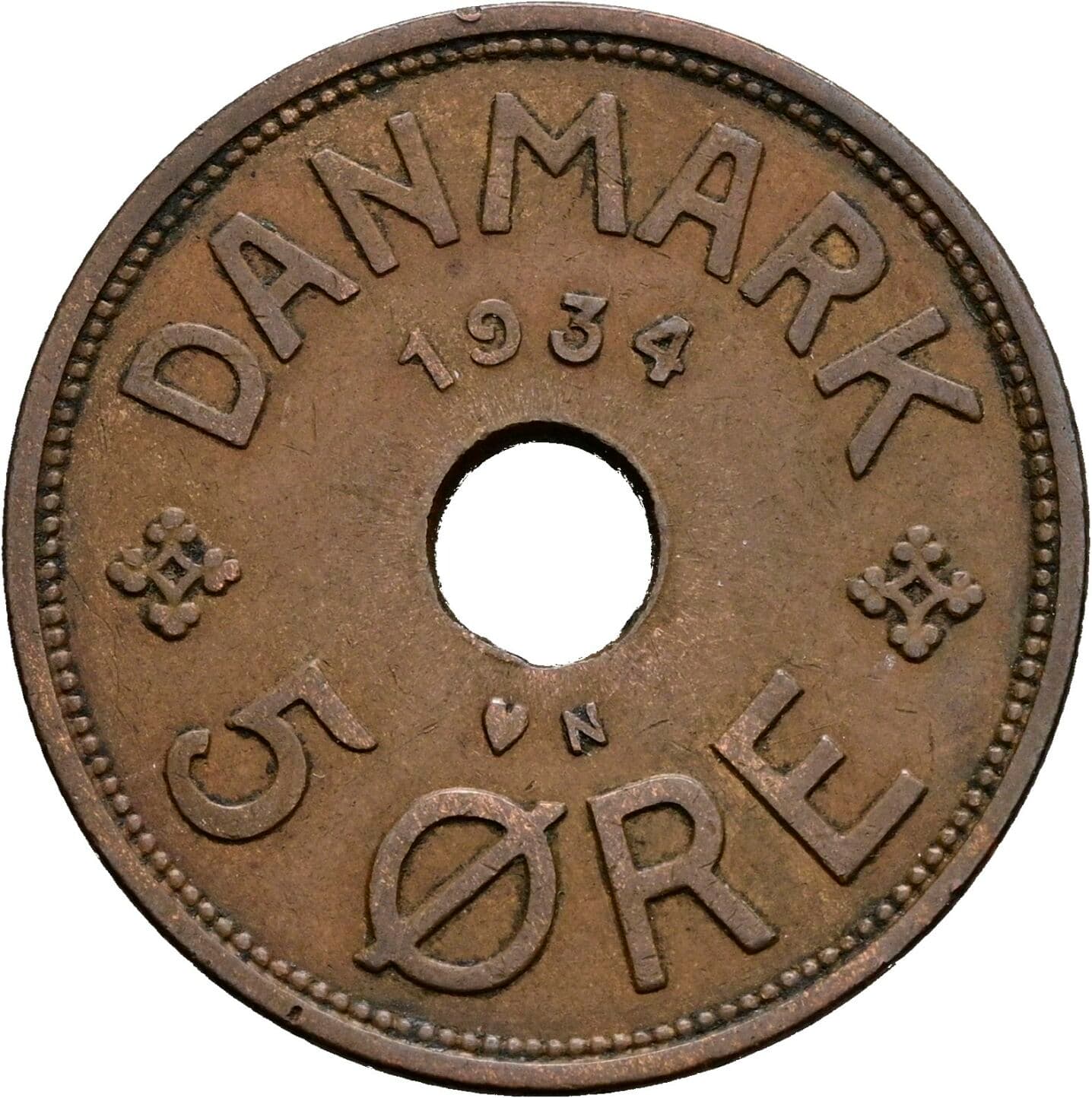 5 Öre 1934 – Vorderseite