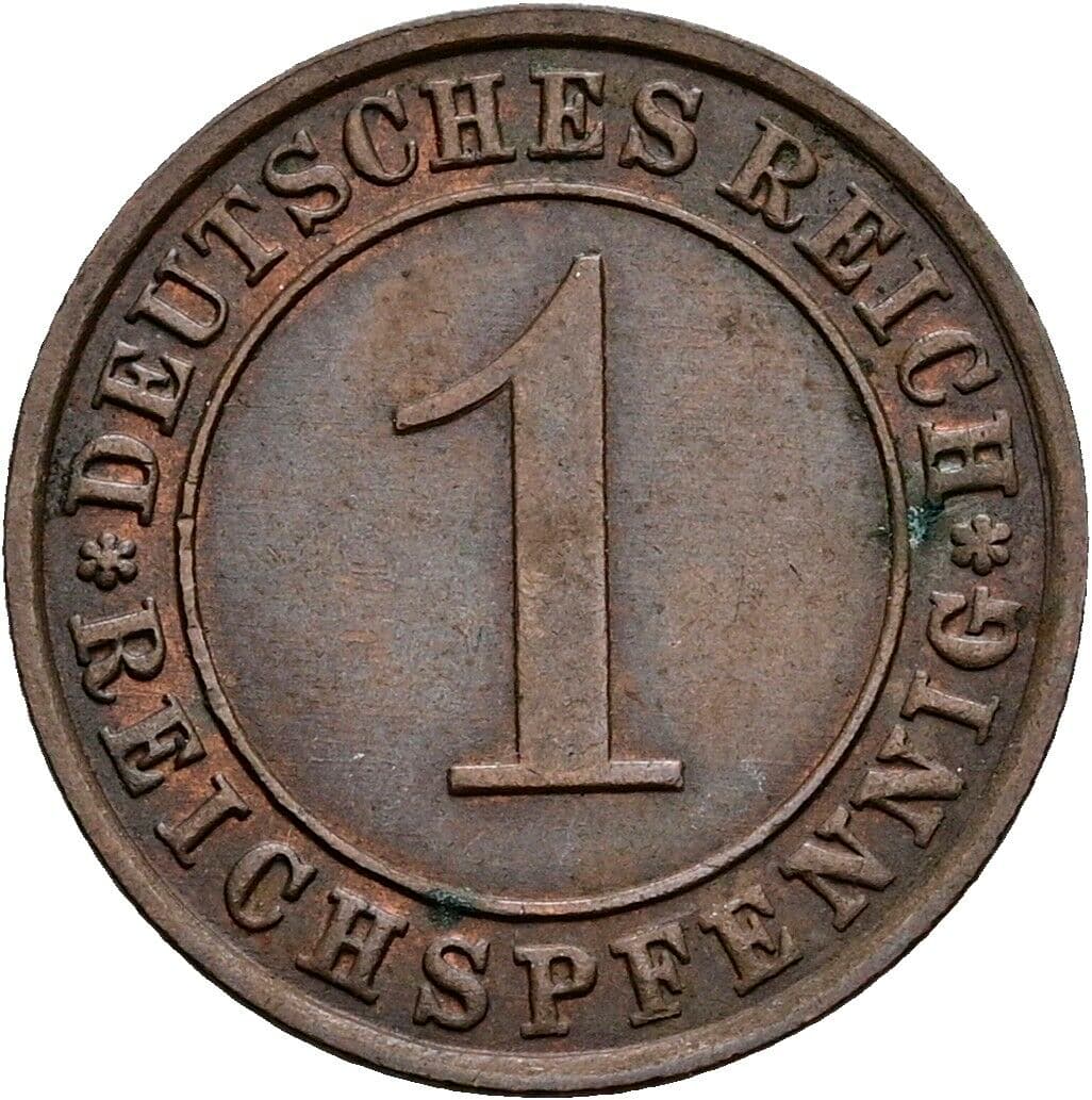 1 Reichspfennig 1935 E – Vorderseite