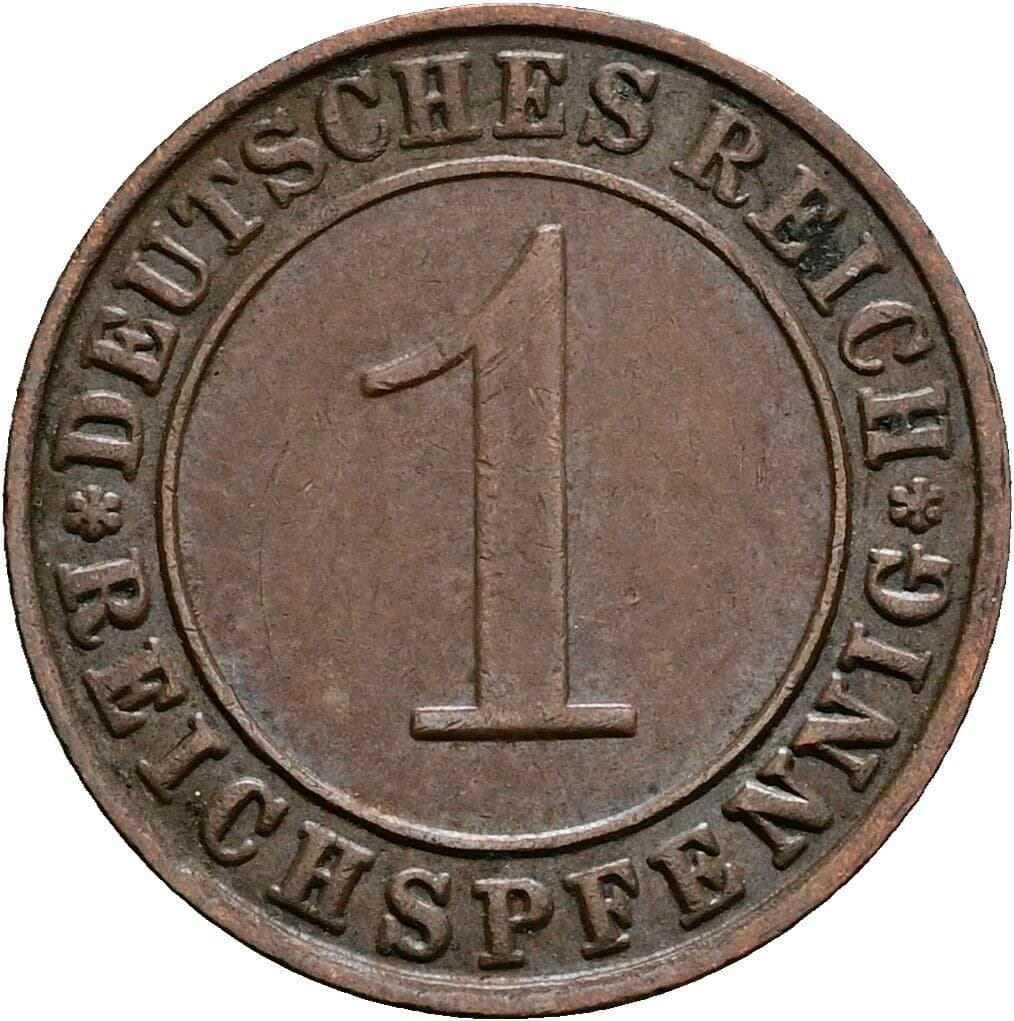 1 Reichspfennig 1935 E – Vorderseite