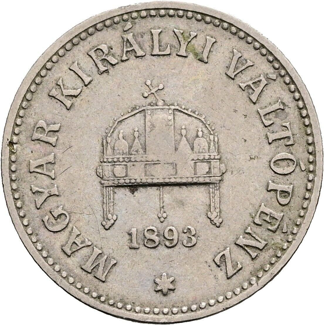 10 Filler Franz Joseph I. 1848-1916 1893 KB, Kremnitz – Rückseite