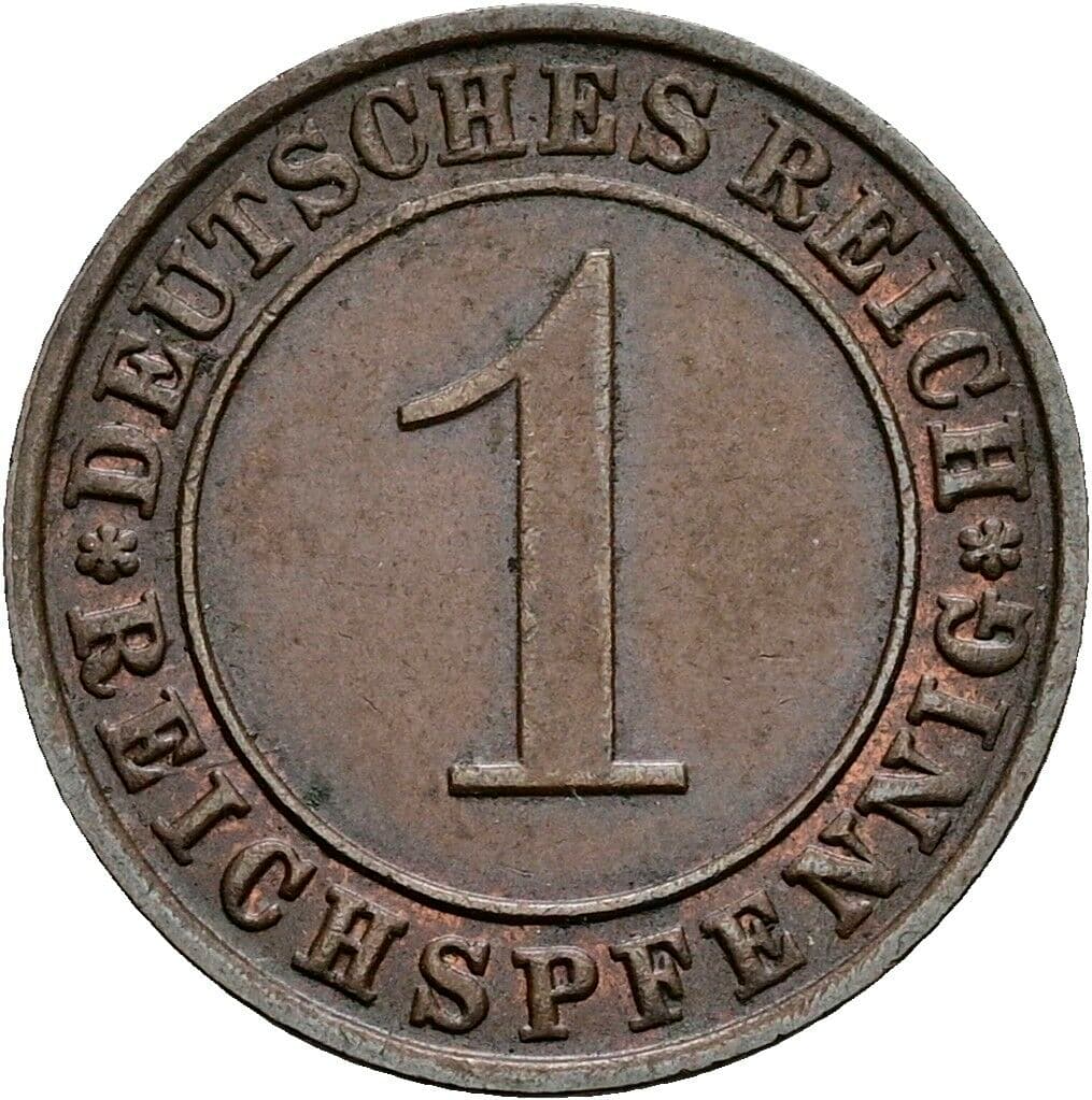1 Reichspfennig 1935 E – Vorderseite