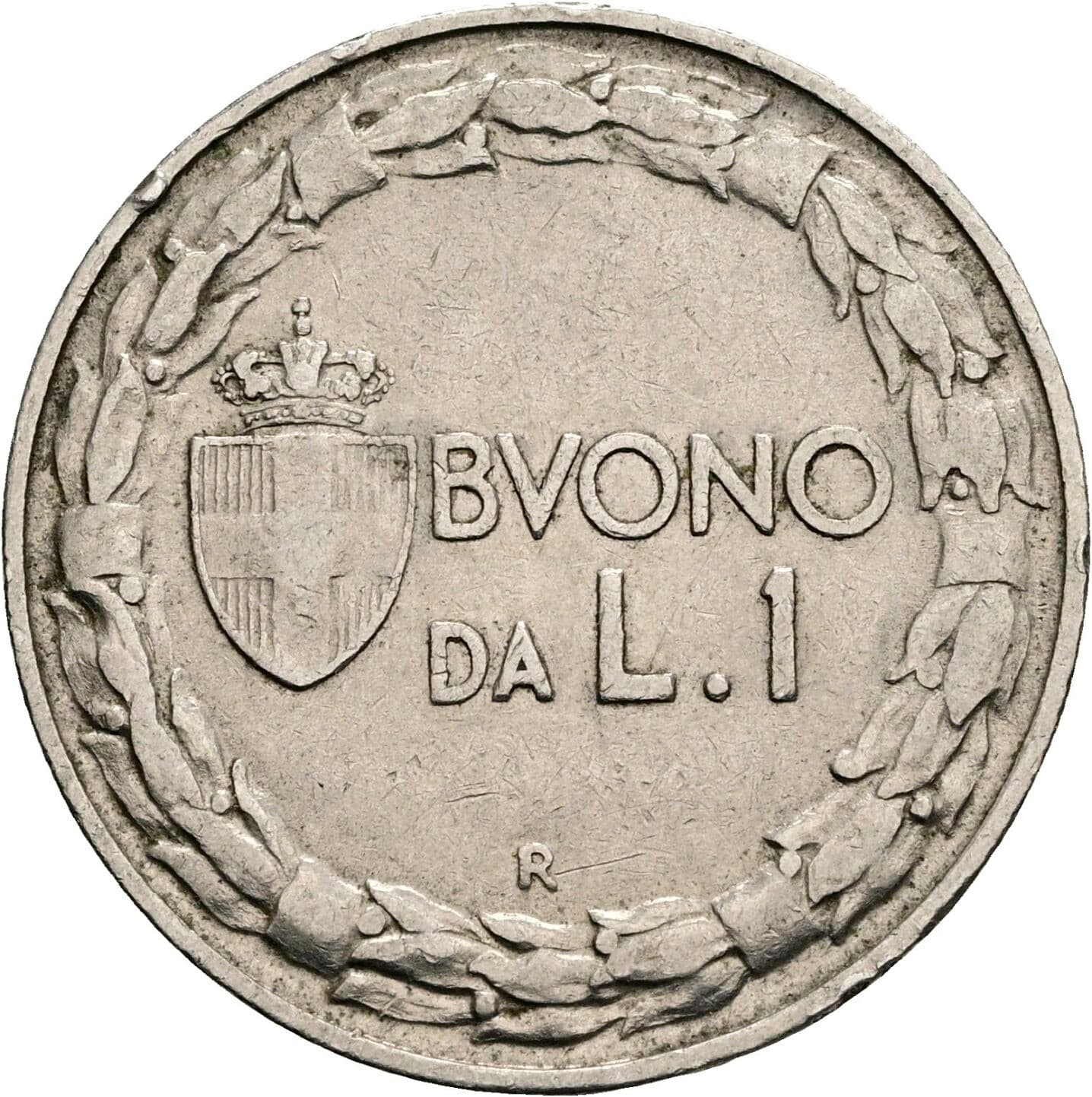 1 Lira Vittorio Emanuele III. 1900-1946 1924 – Vorderseite