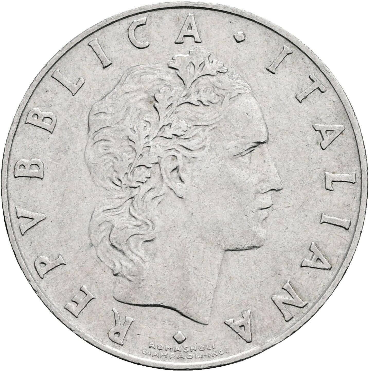 50 Lire 1959 – Vorderseite