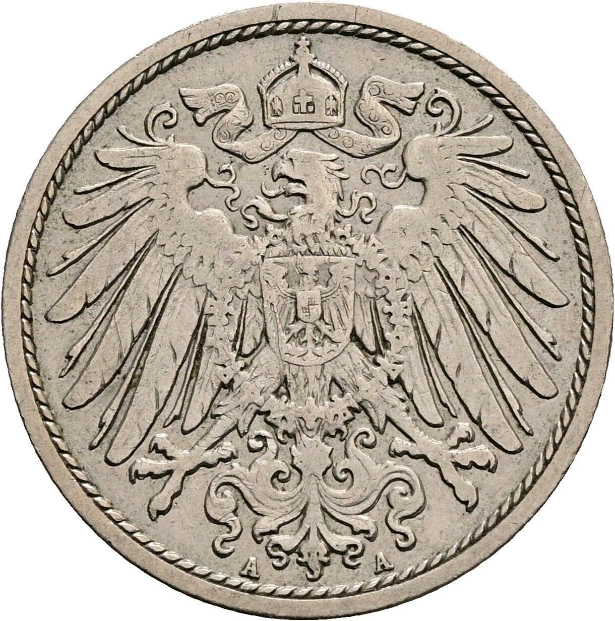 10 Pfennig 1906 A – Rückseite
