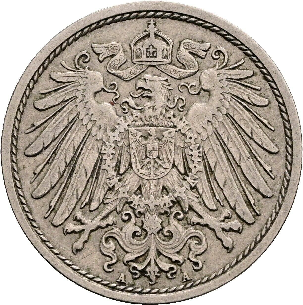 10 Pfennig 1913 A – Rückseite