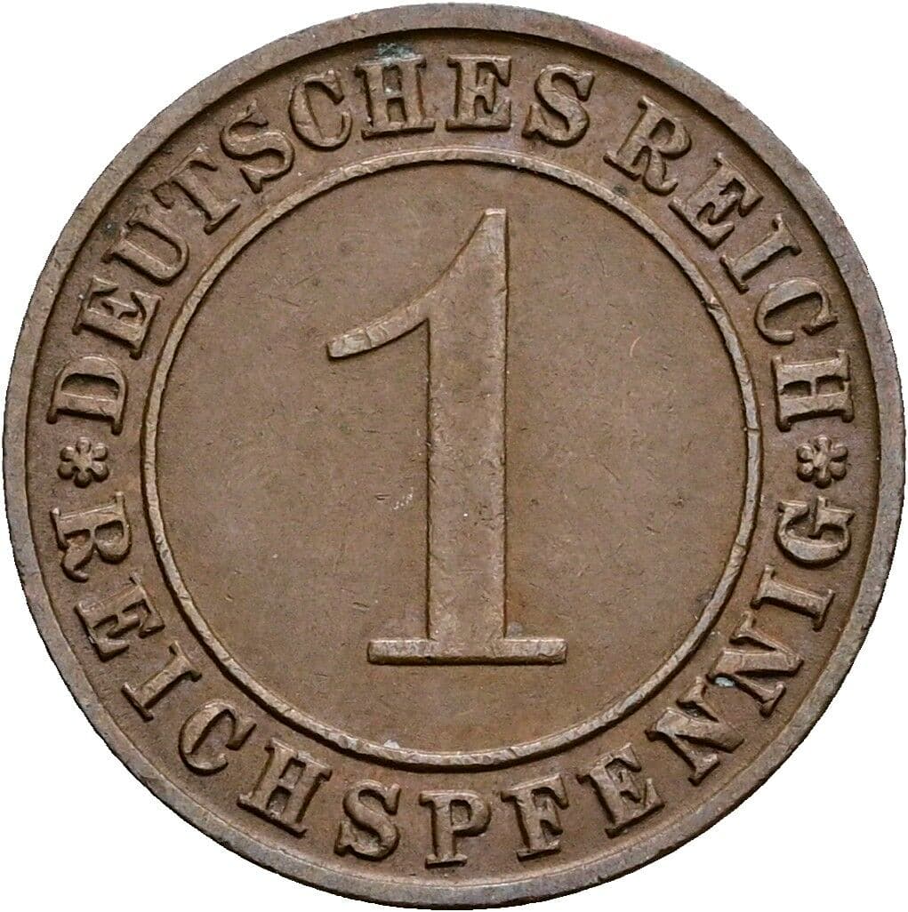 1 Reichspfennig 1931 D – Vorderseite