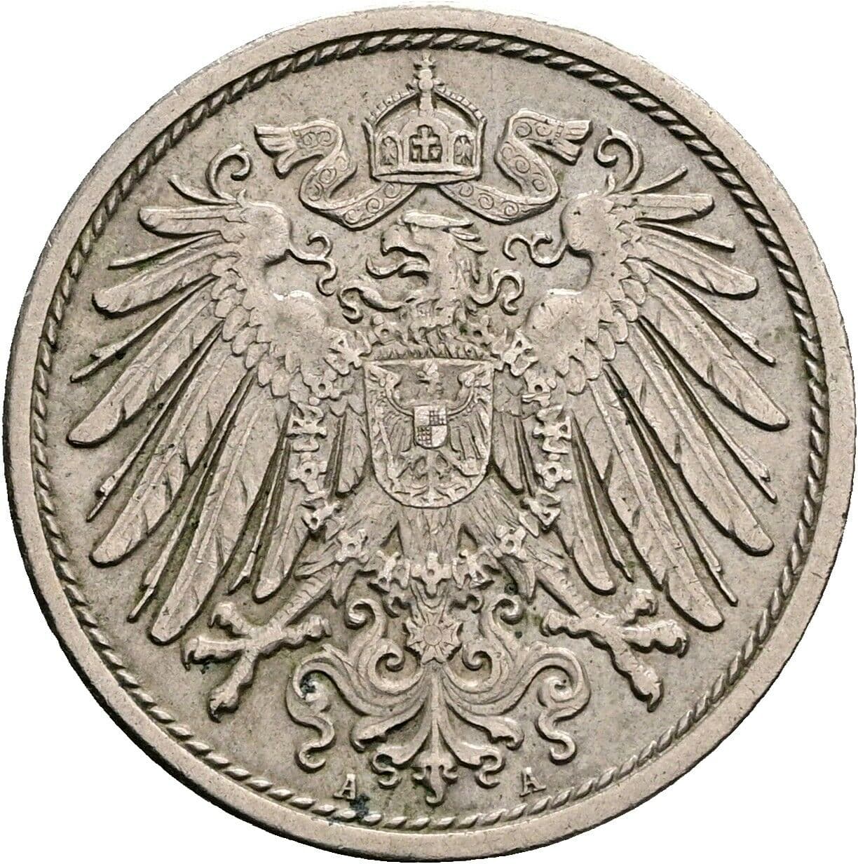 10 Pfennig 1915 A – Rückseite