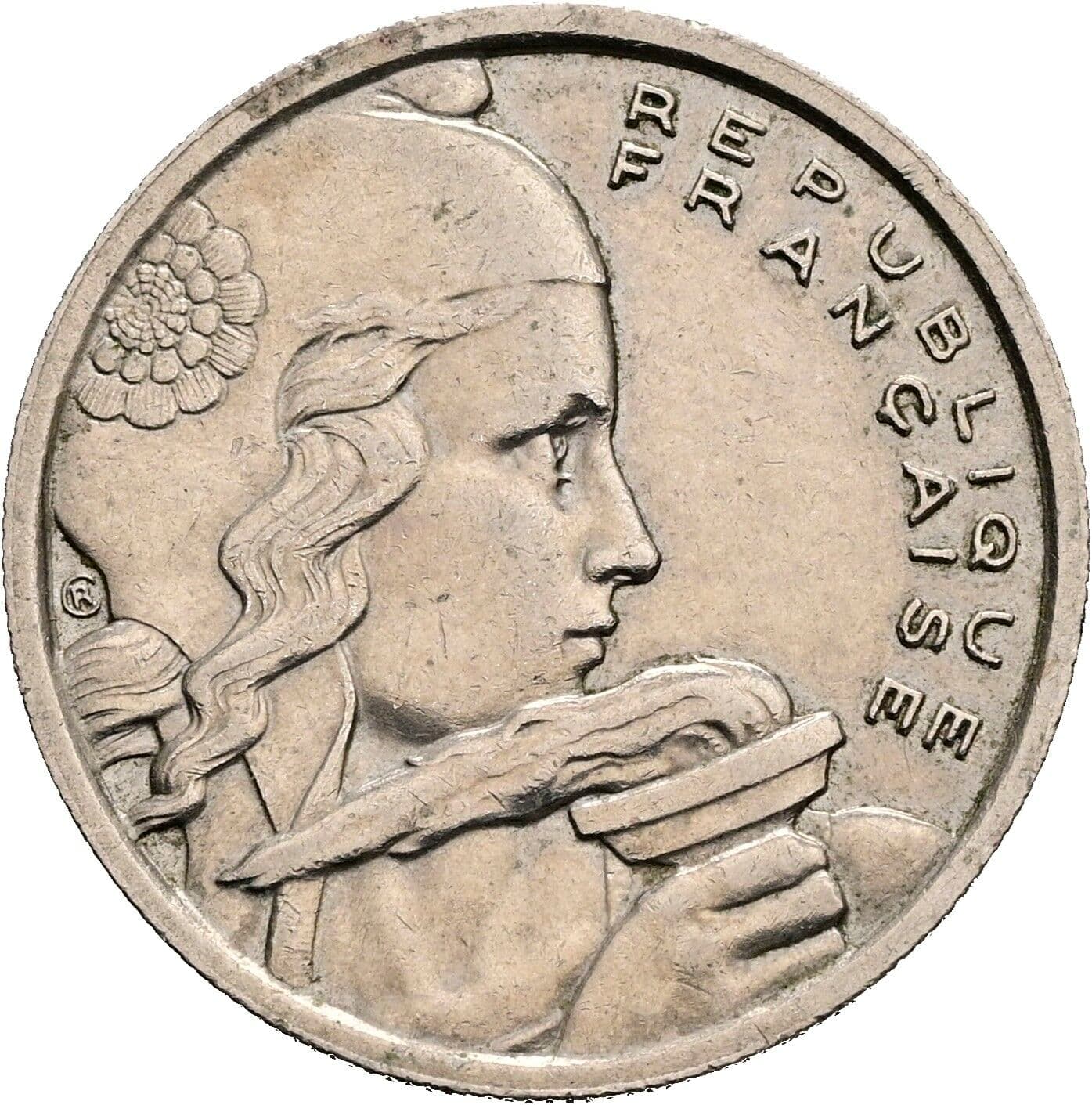 100 Francs 1954 B – Rückseite