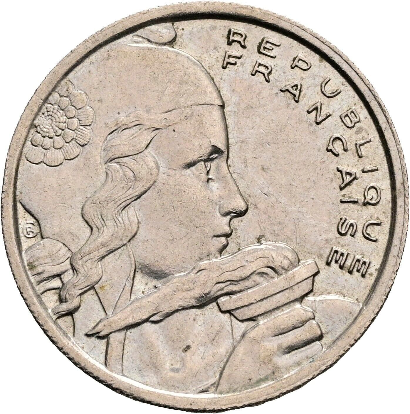 100 Francs 1955 B – Rückseite
