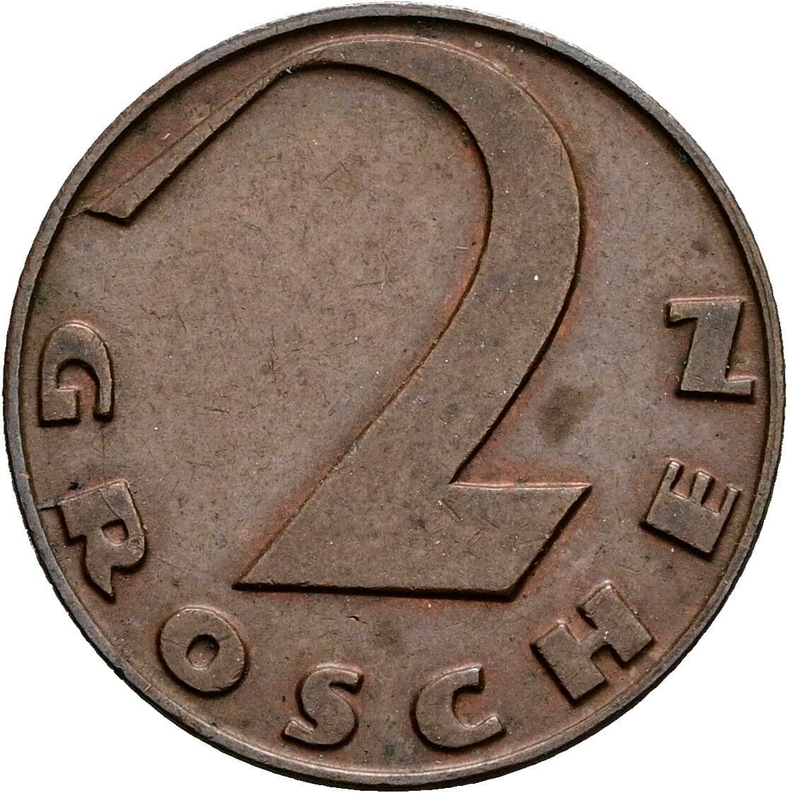 2 Groschen 1925 – Vorderseite