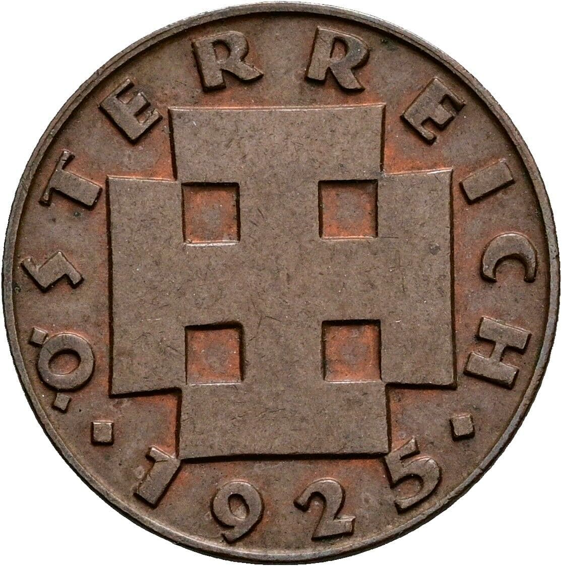2 Groschen 1925 – Rückseite