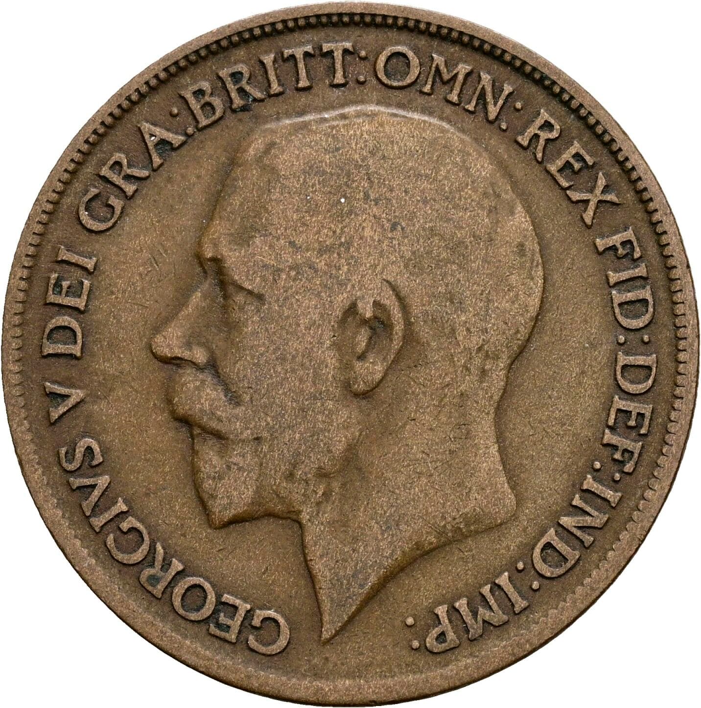 1 Penny George V. 1920 – Vorderseite