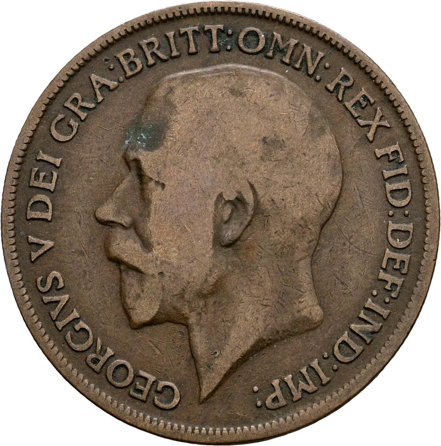 1 Penny George V. 1917 – Vorderseite