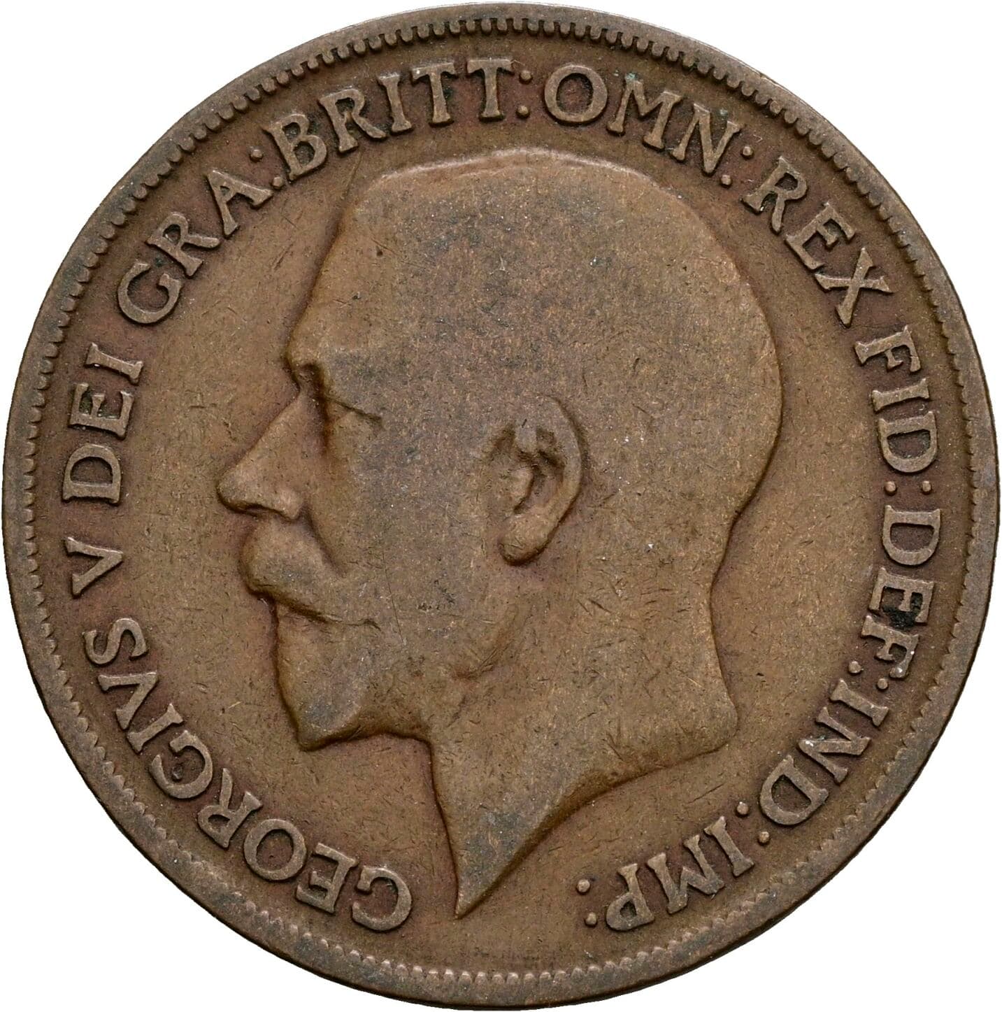 1 Penny George V. 1920 – Vorderseite