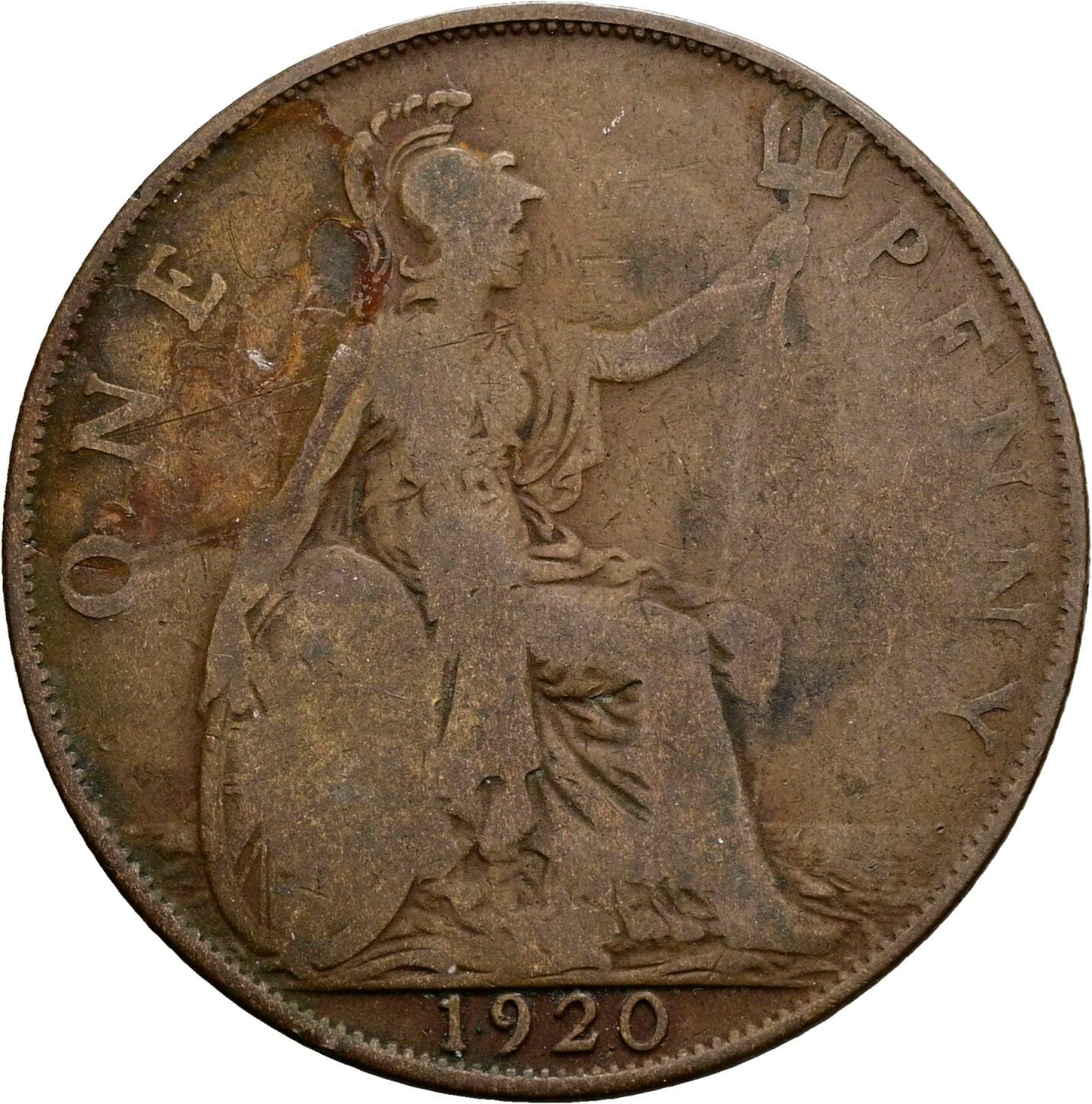 1 Penny George V. 1920 – Rückseite