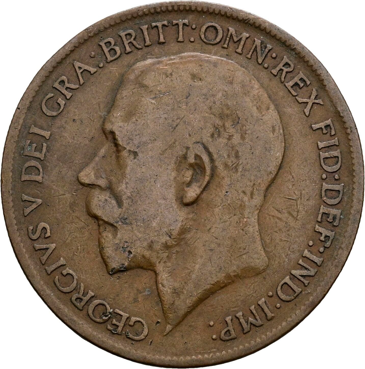 1 Penny George V. 1921 – Vorderseite